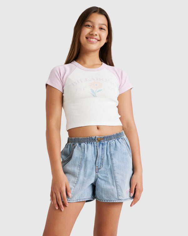 Girls 6-14 Walkie The Line Denim Shorts