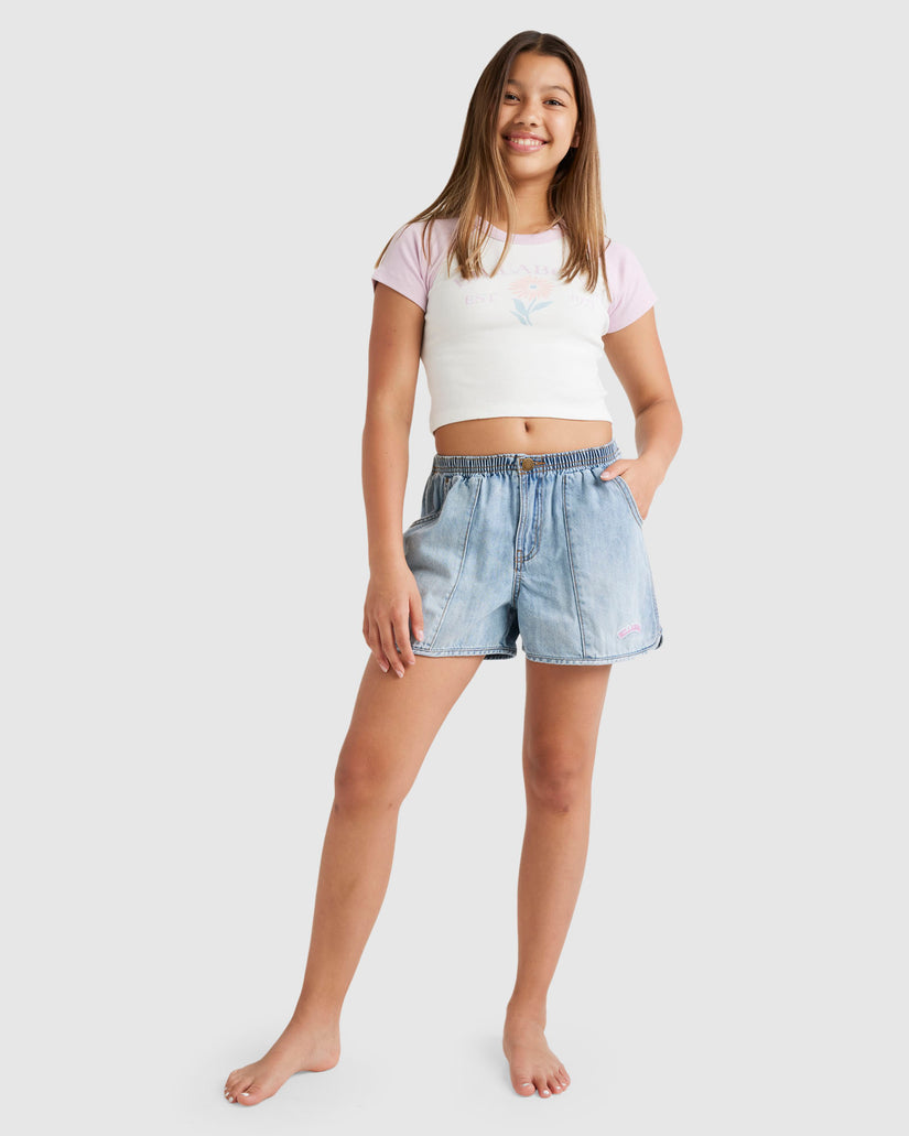 Girls 6-14 Walkie The Line Denim Shorts