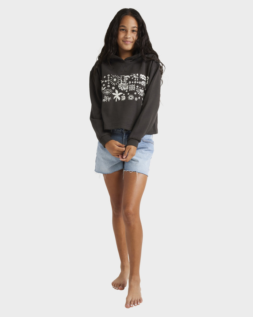 Girls 6-14 Paradise Stamp Hoodie