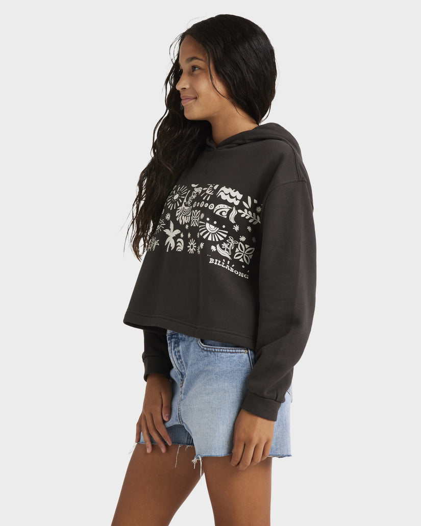 Girls 6-14 Paradise Stamp Hoodie