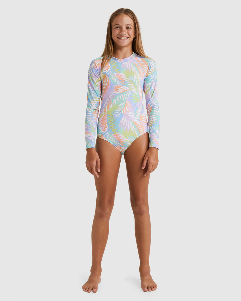 GIRLS 6-14 TROPICAL DAYZ BODYSUIT RASH VEST