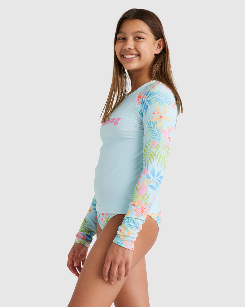 Girls 2-16 In Da Jungle Rash Vest Set