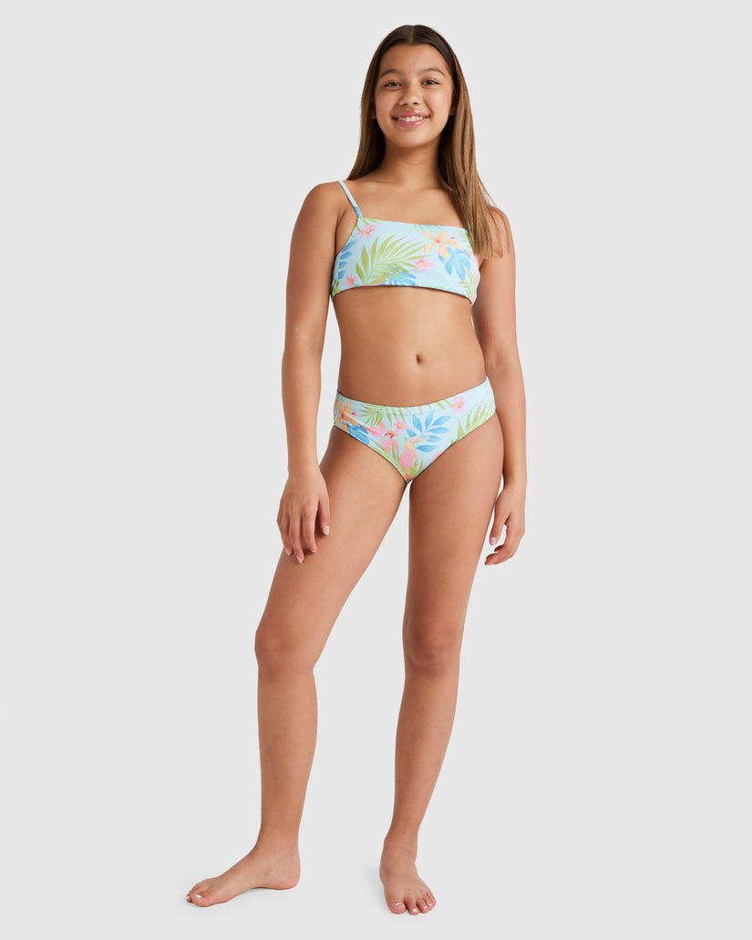 Girls 6-14 In Da Jungle Tank Bikini Set