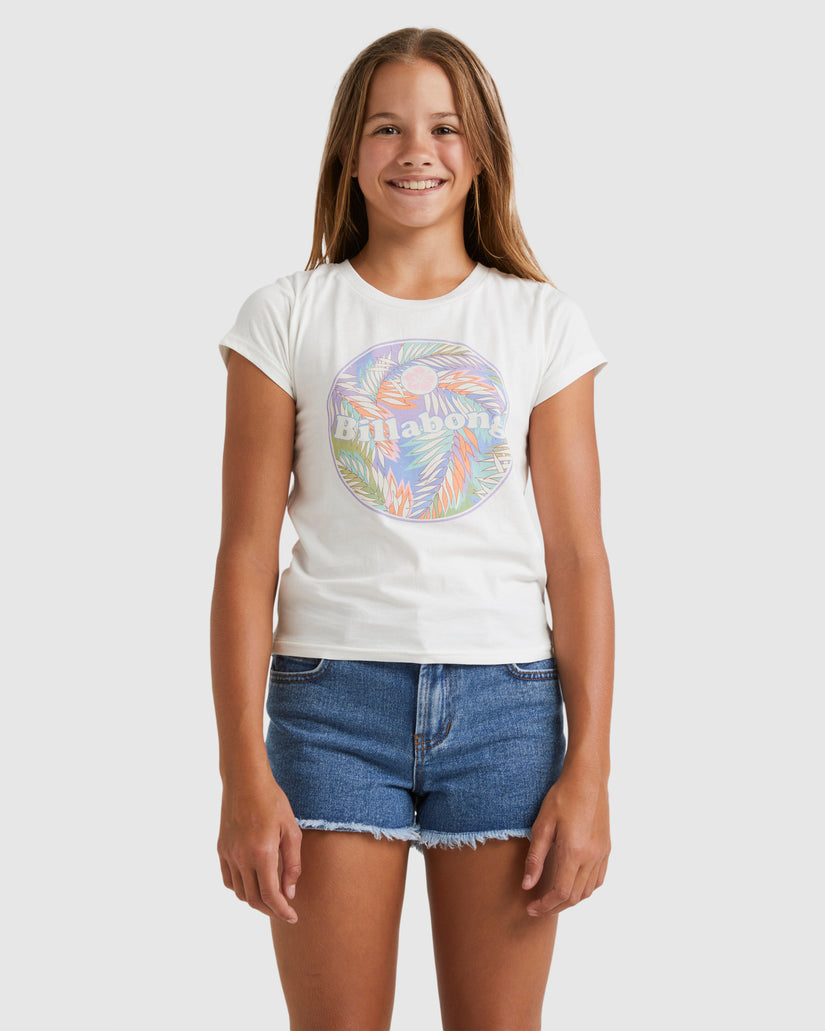 Girls 6-14 Pastel Palms Formula T-Shirt