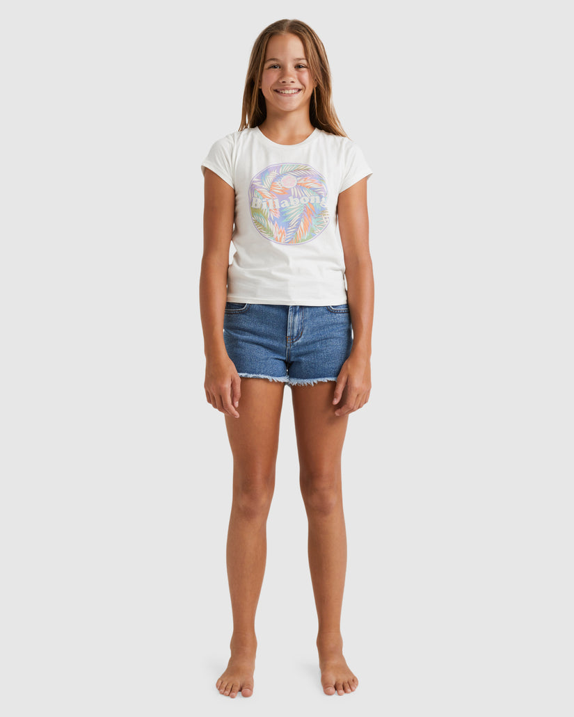 Girls 6-14 Pastel Palms Formula T-Shirt