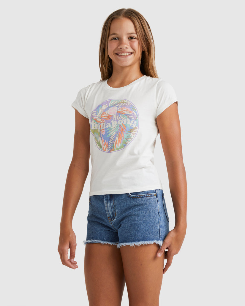 Girls 6-14 Pastel Palms Formula T-Shirt