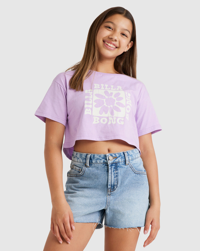 Girls 6-14 Vintage Surf True Boy Crop T-Shirt