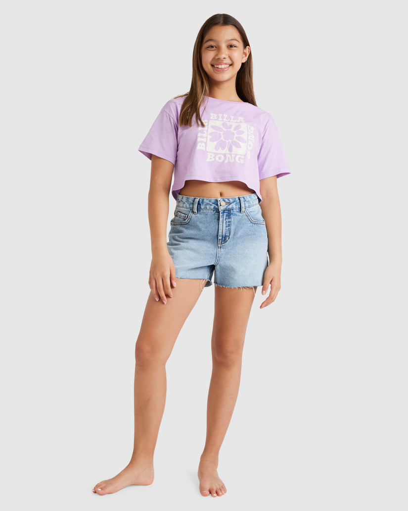 Girls 6-14 Vintage Surf True Boy Crop T-Shirt