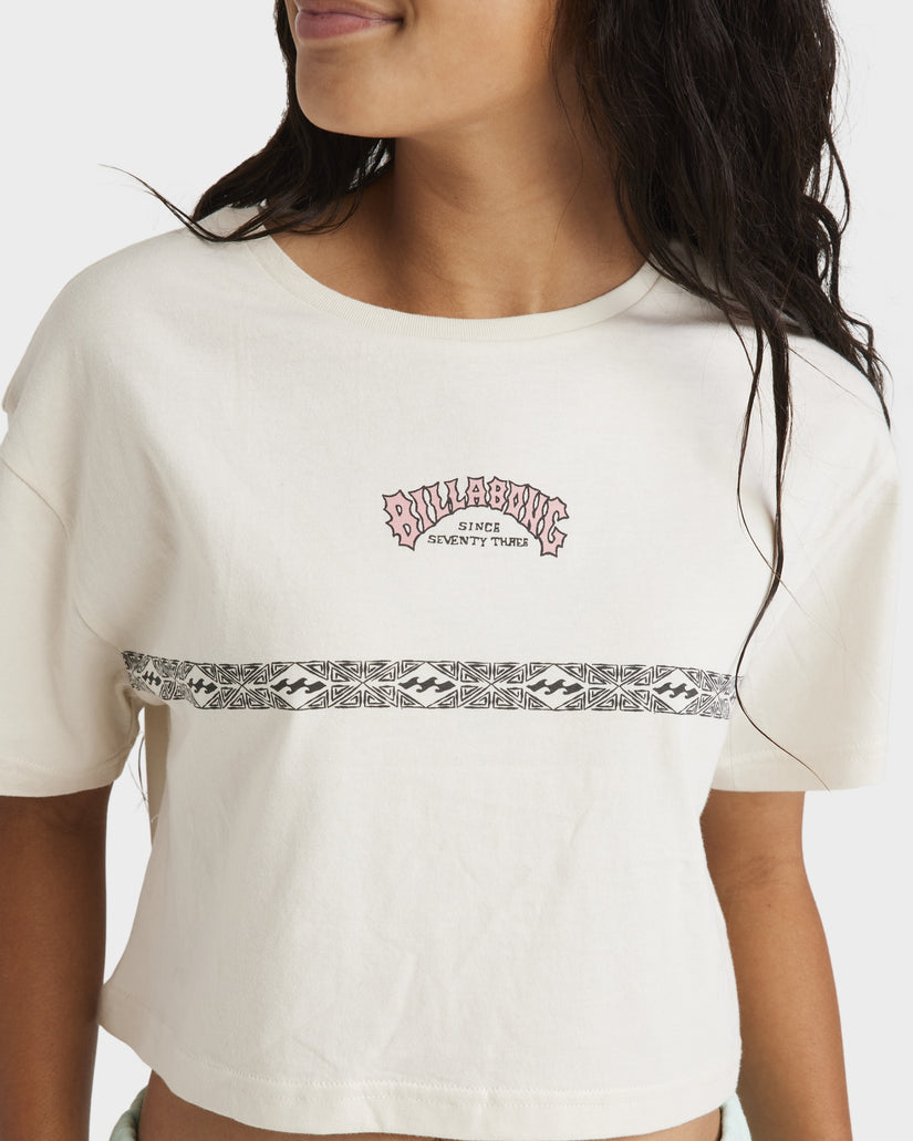 Girls 6-14 Wave Of The Day Crop T-Shirt