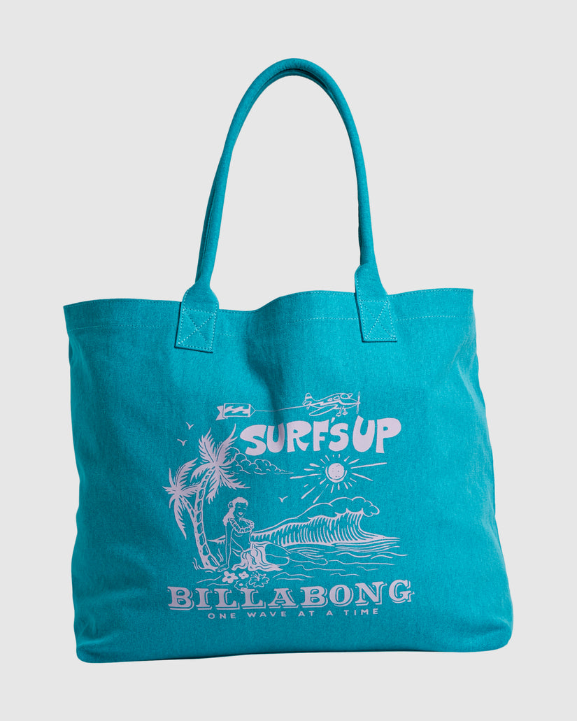 Womens Surfs Up Tides Tote Bag