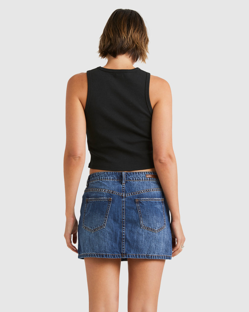 Womens Frankie Mini Denim Skirt