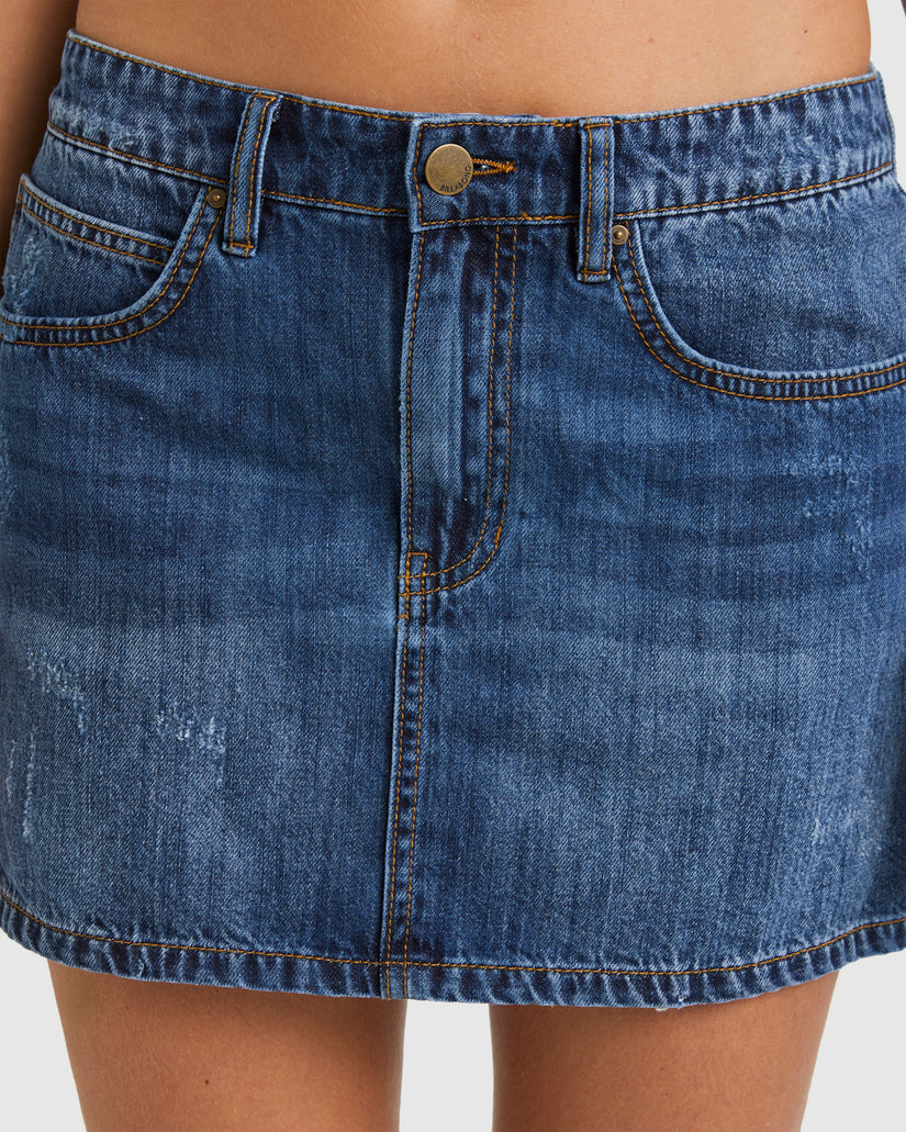 Womens Frankie Mini Denim Skirt