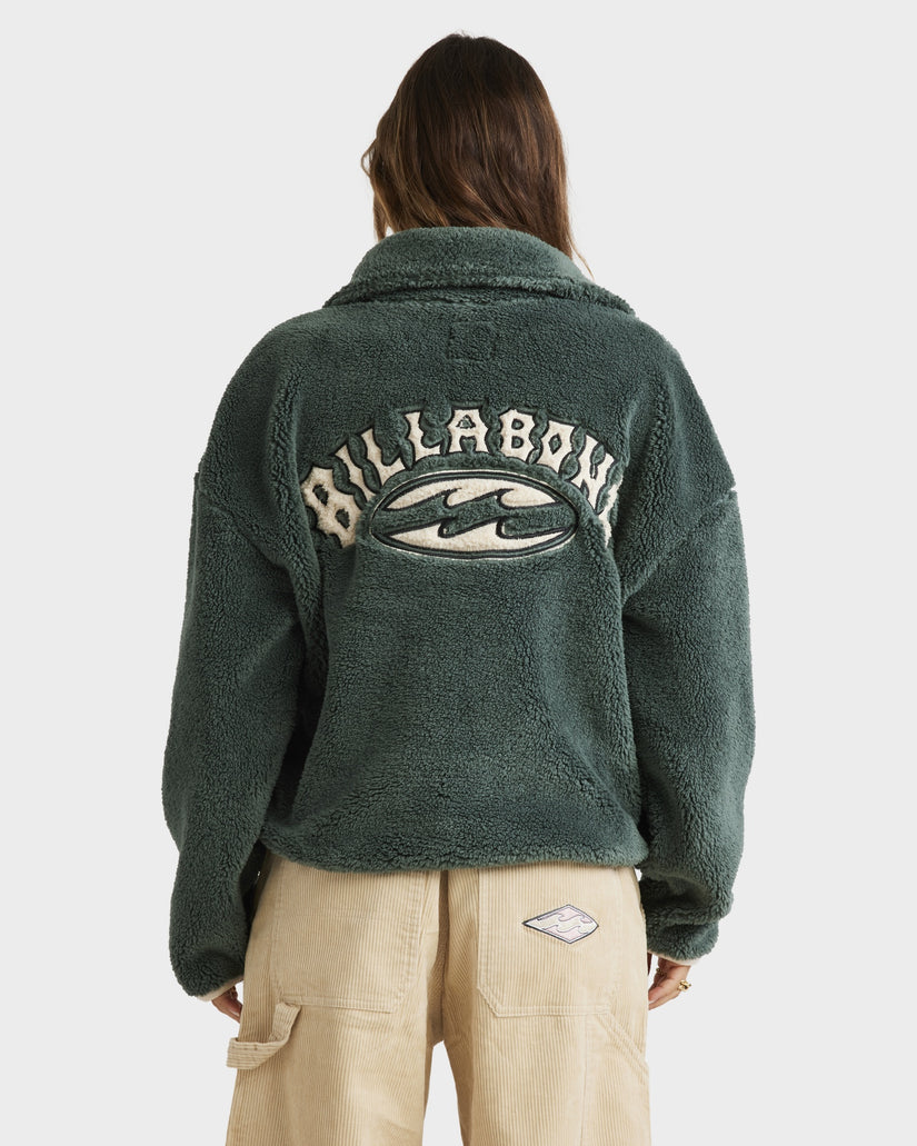 Womens Old Days Half Zip Crew