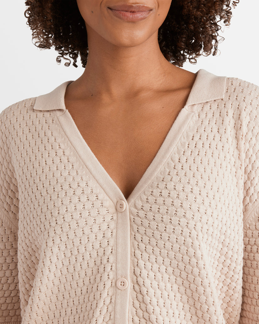 Womens Sun Bubble Knit Shirt