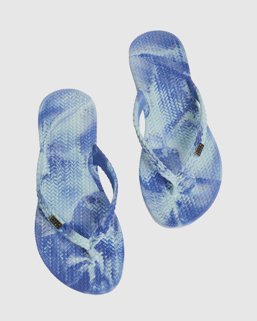 Womens Summer Dazed Marble Thongs