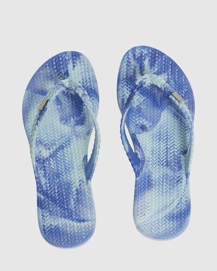 Womens Summer Dazed Marble Thongs