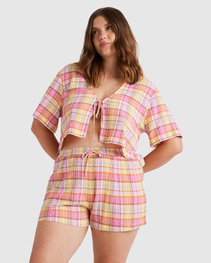 Womens Darlin Check Shorts