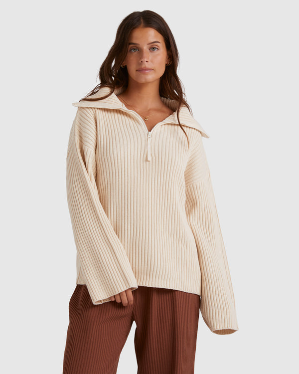 Womens Zippy Sweater