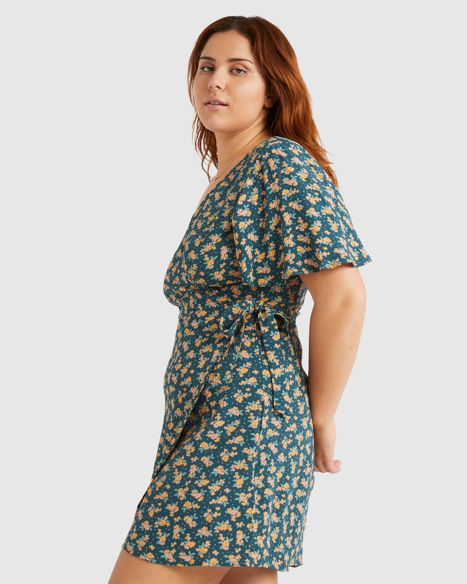 Billabong wrap me up sold floral dress