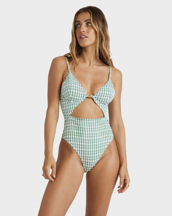 Womens Wave Check Kaia One Piece