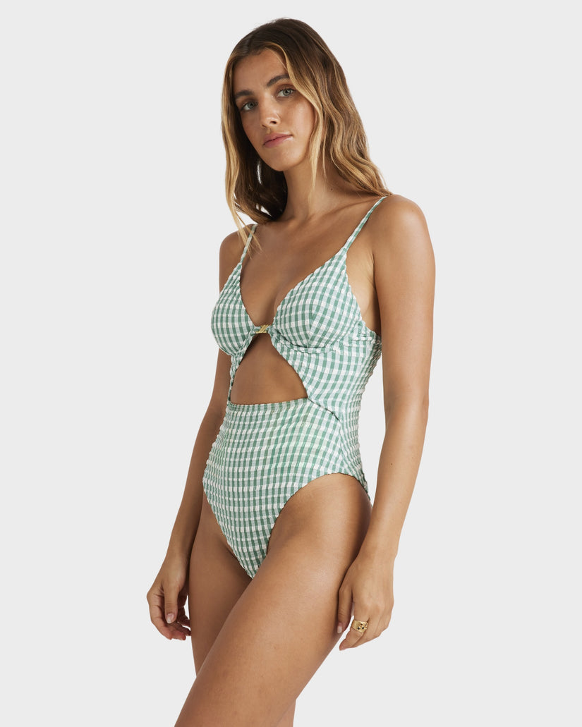 Womens Wave Check Kaia One Piece