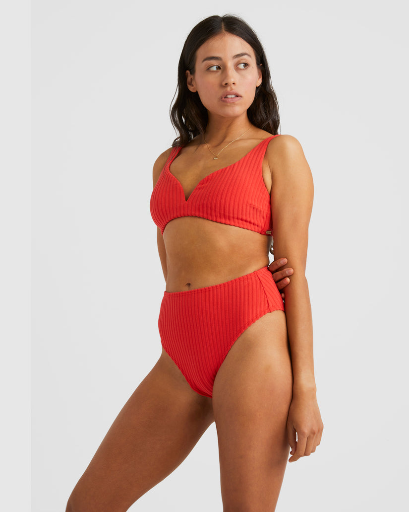 Womens Terry Rib Hi Maui Bikini Bottom