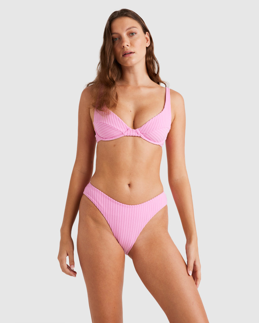 Womens Terry Rib Bondi Bikini Bottom