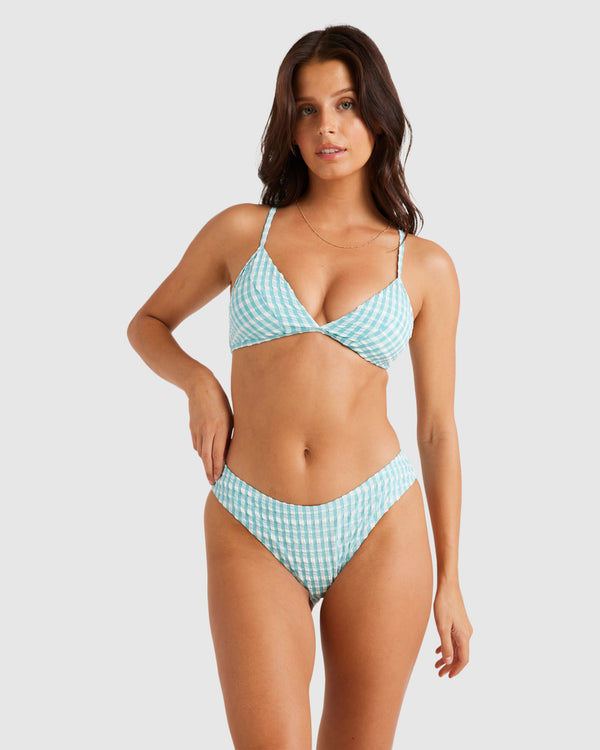 Womens Wave Check Bondi Pant Bikini Bottom