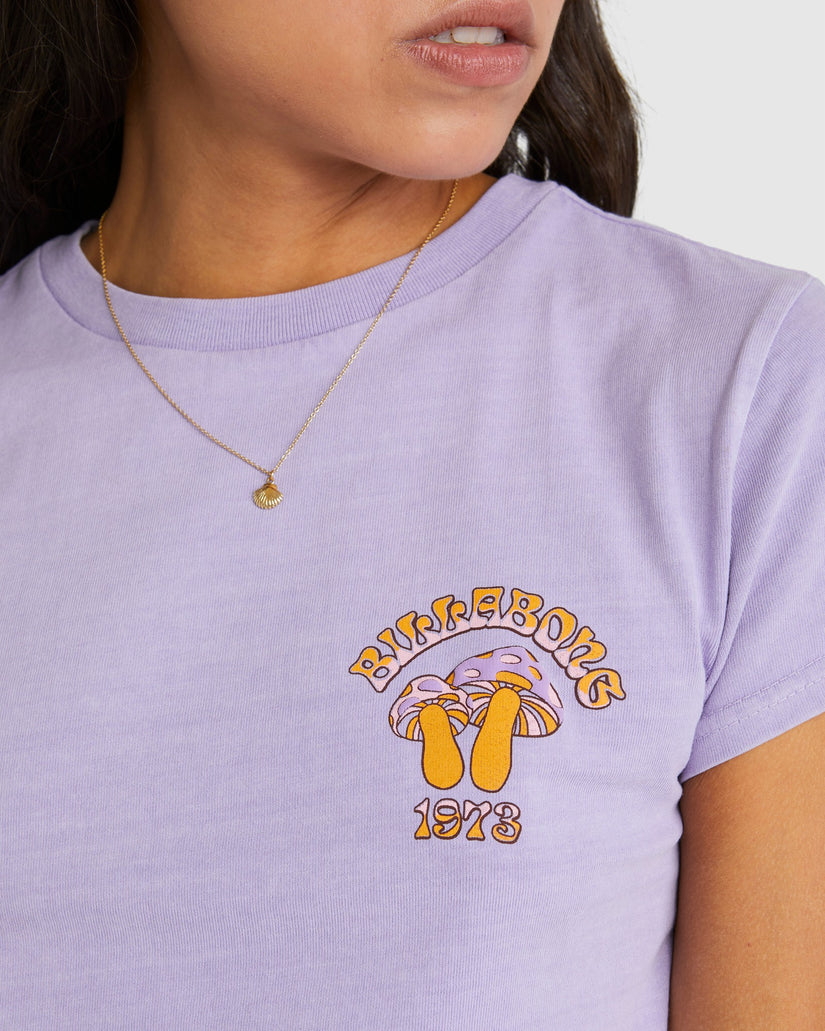 Womens Violet Delight Crop T-Shirt