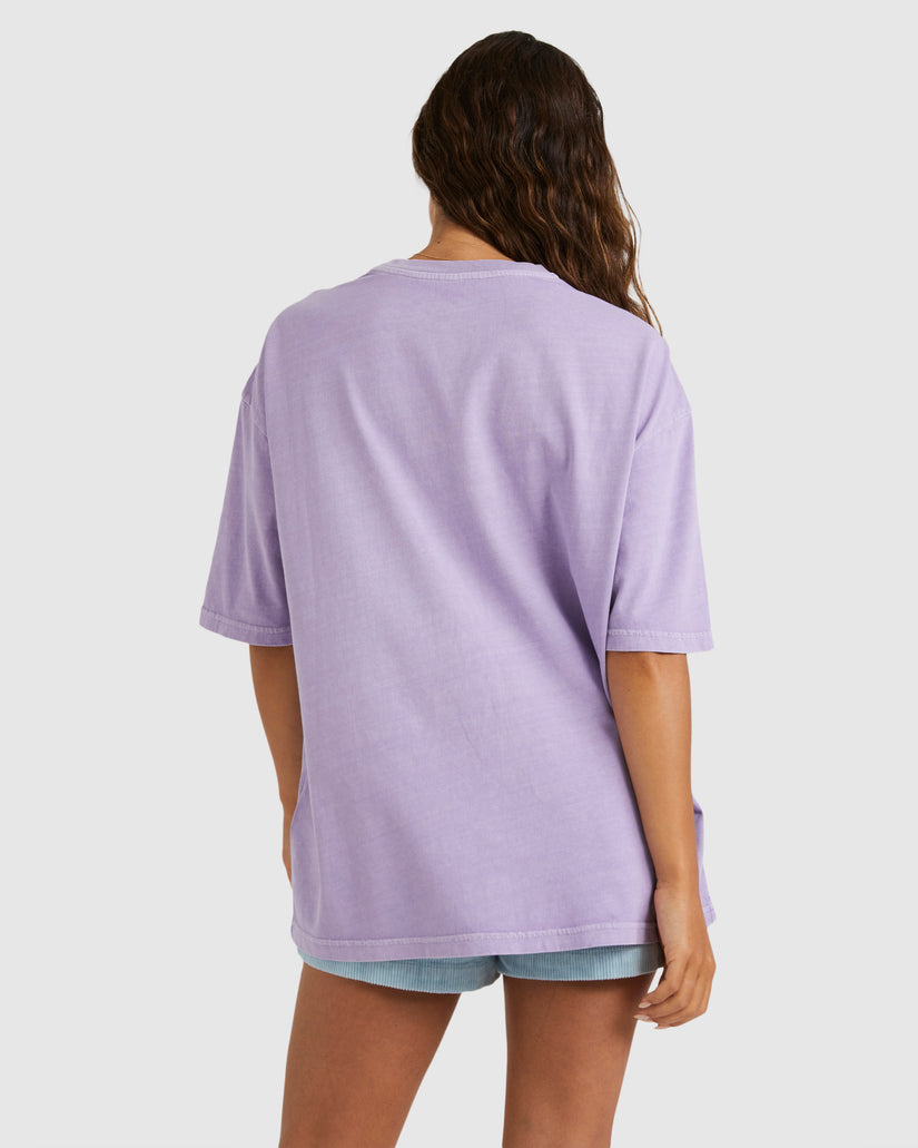 Womens Lilac Throwback T-Shirt