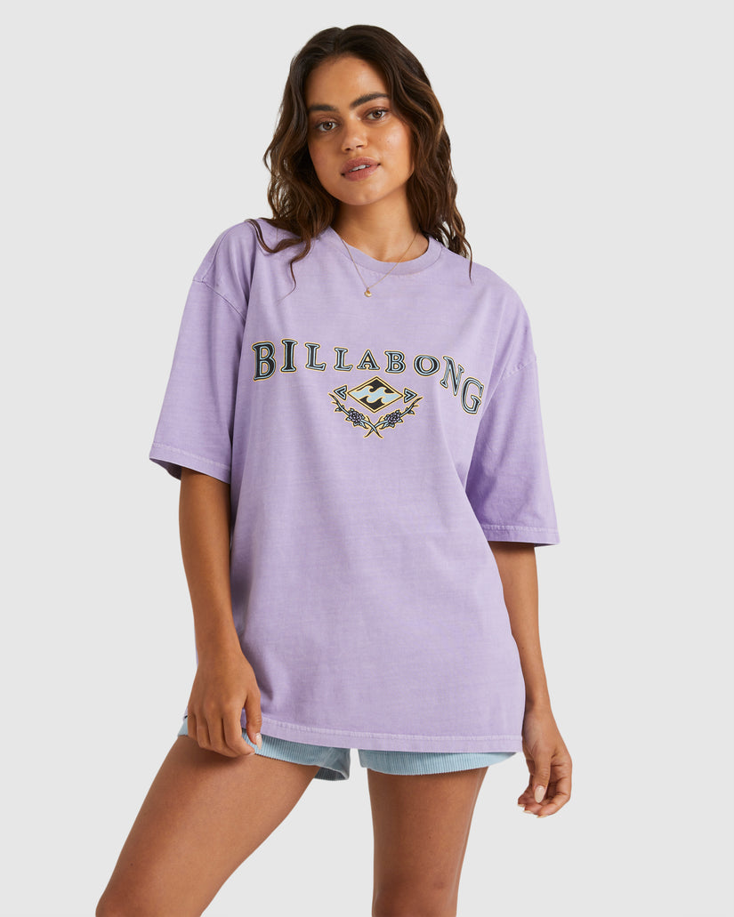 Womens Lilac Throwback T-Shirt