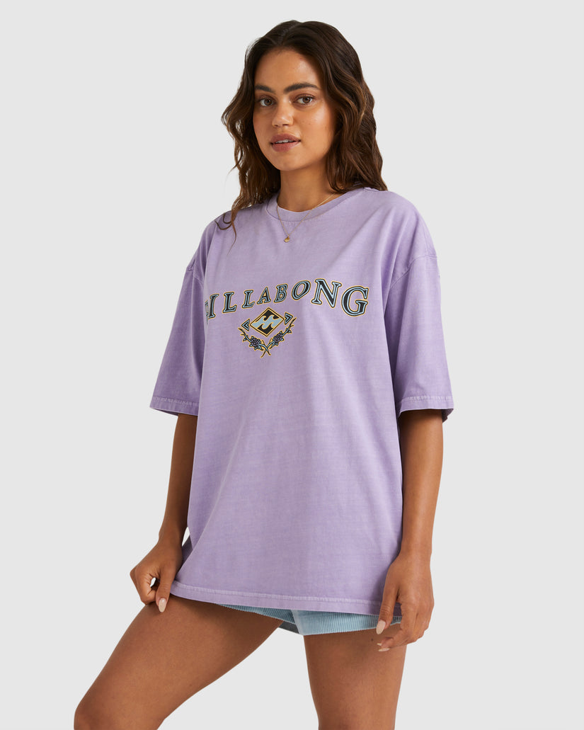 Womens Lilac Throwback T-Shirt