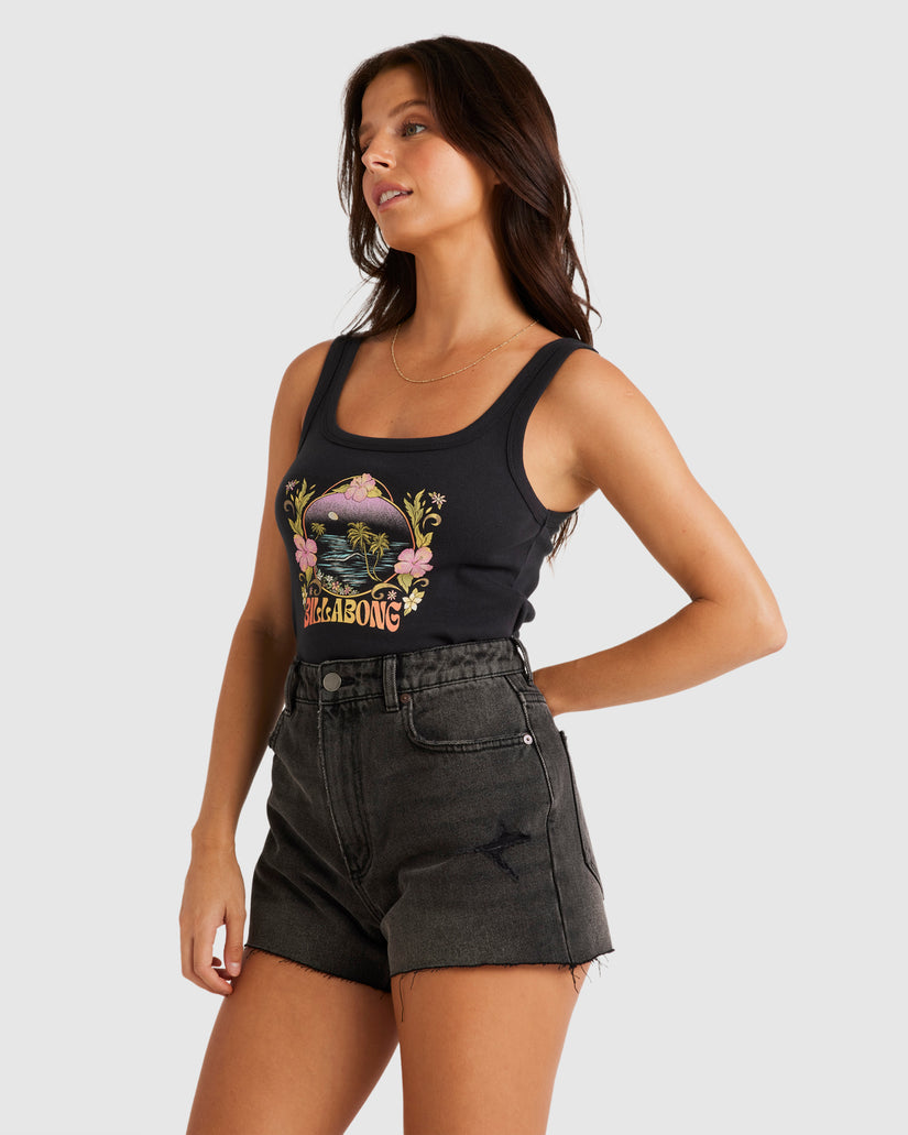 Womens Hibiscus Paradise Tank Top