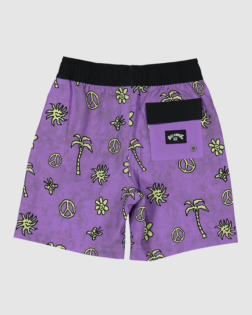 Boys 0-7 Sundays Shady Elastic Boardshorts