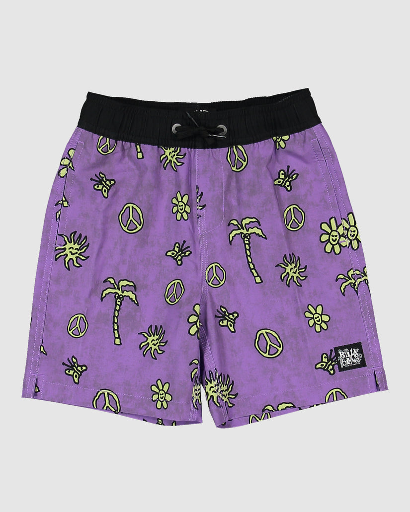 Boys 0-7 Sundays Shady Elastic Boardshorts