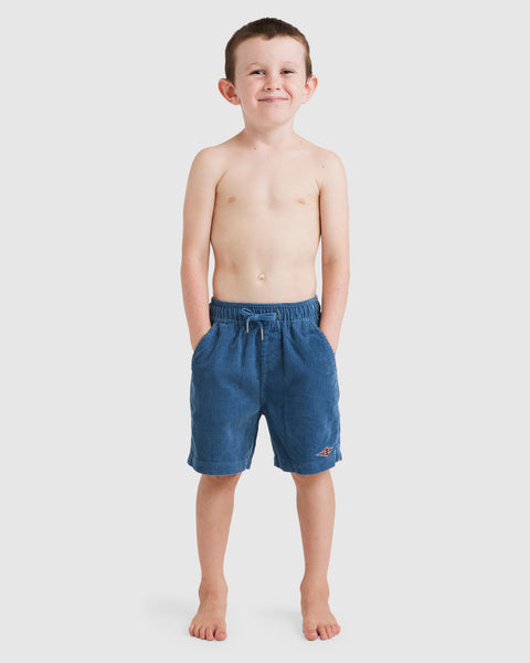 Boys 0 7 Larry Cord Shorts SMOKE BLUE Billabong AU