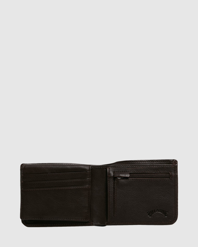 Mens Secret Pocket Leather Wallet