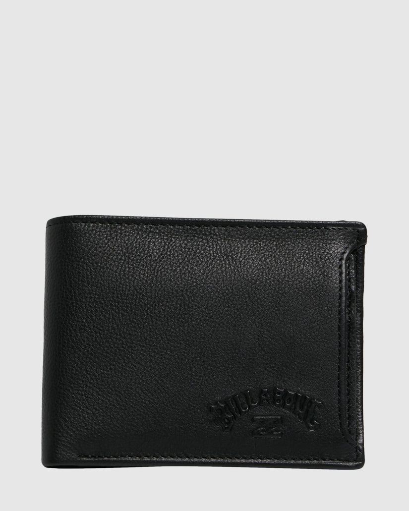 Mens Slim 2 In 1 Leather Wallet