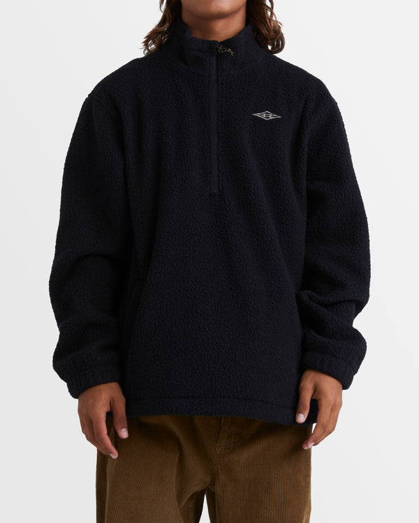 Mens A/Div Boundary Mock Neck Fleece Pullover