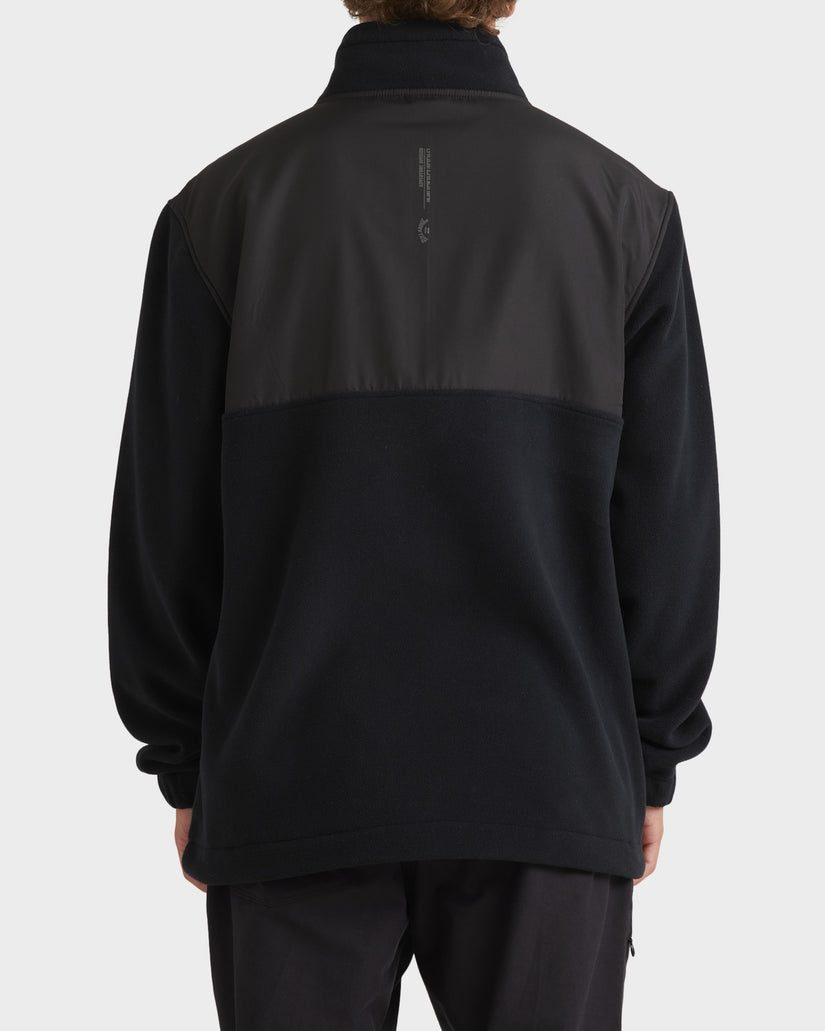 Mens Boundary Lite Mock Neck Fleece Pullover