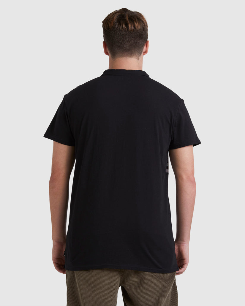 BANDED DIE CUT POLO T-SHIRT