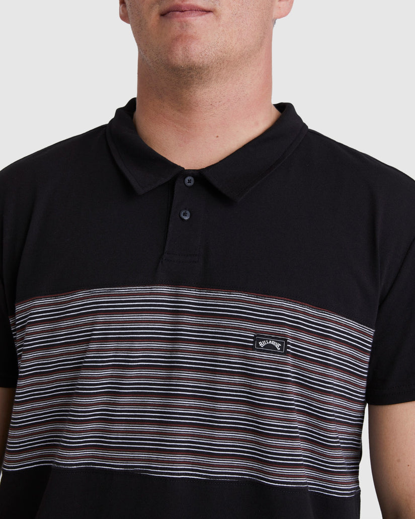 BANDED DIE CUT POLO T-SHIRT