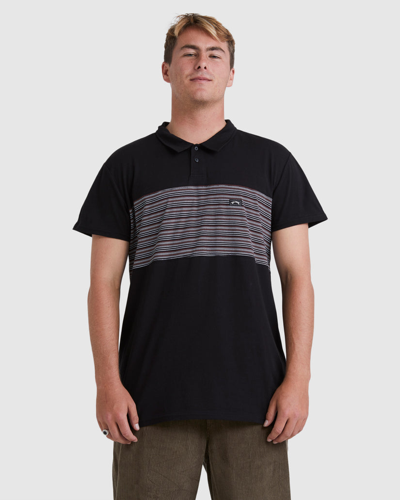 BANDED DIE CUT POLO T-SHIRT