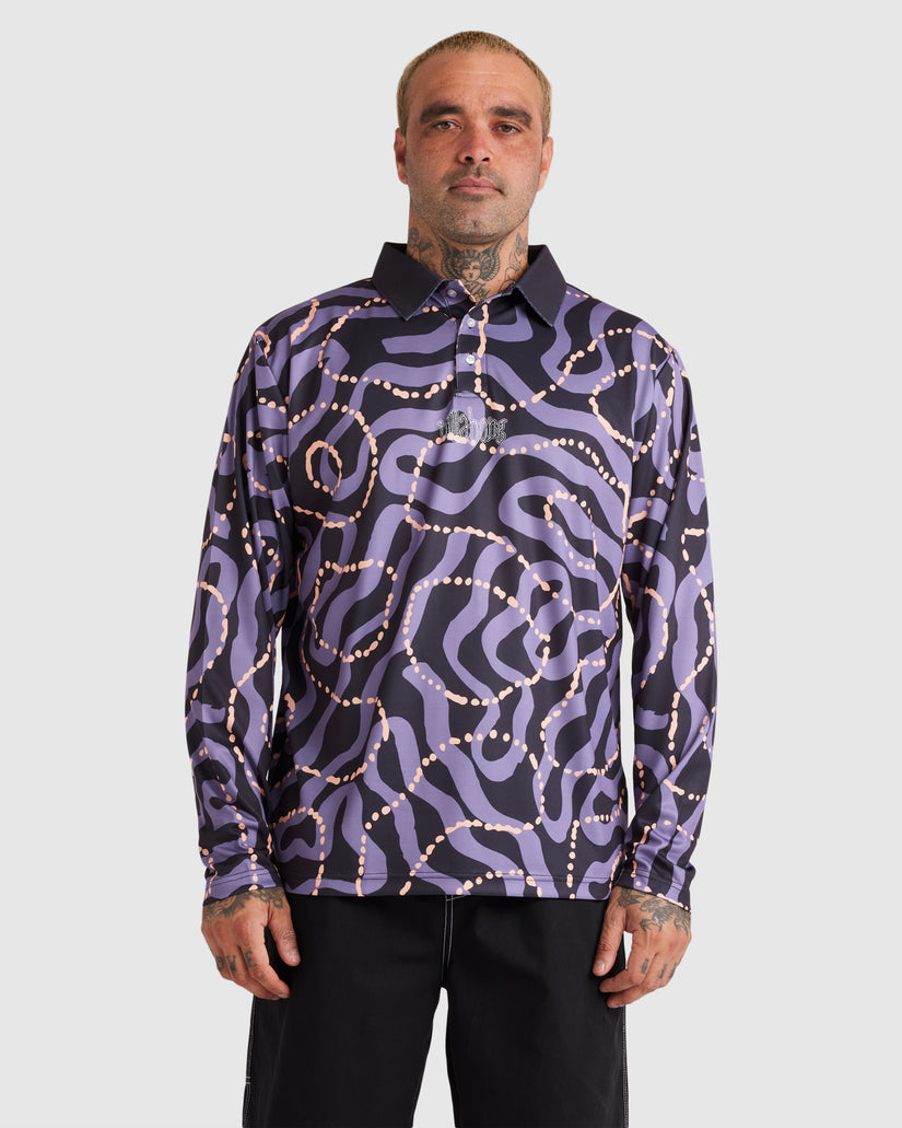 Mens Otis Mangrove Long Sleeve Fisho Surf Shirt