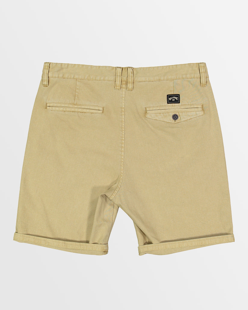 Mens Wave Wash Twill Shorts