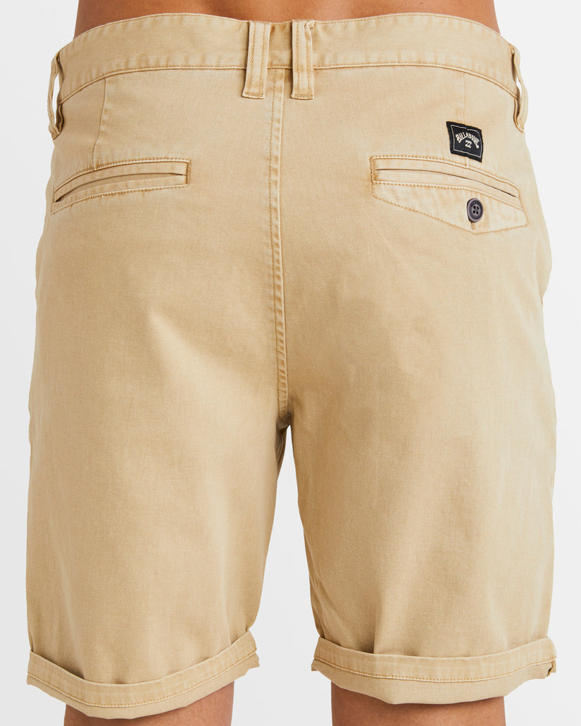 Mens Wave Wash Twill Shorts