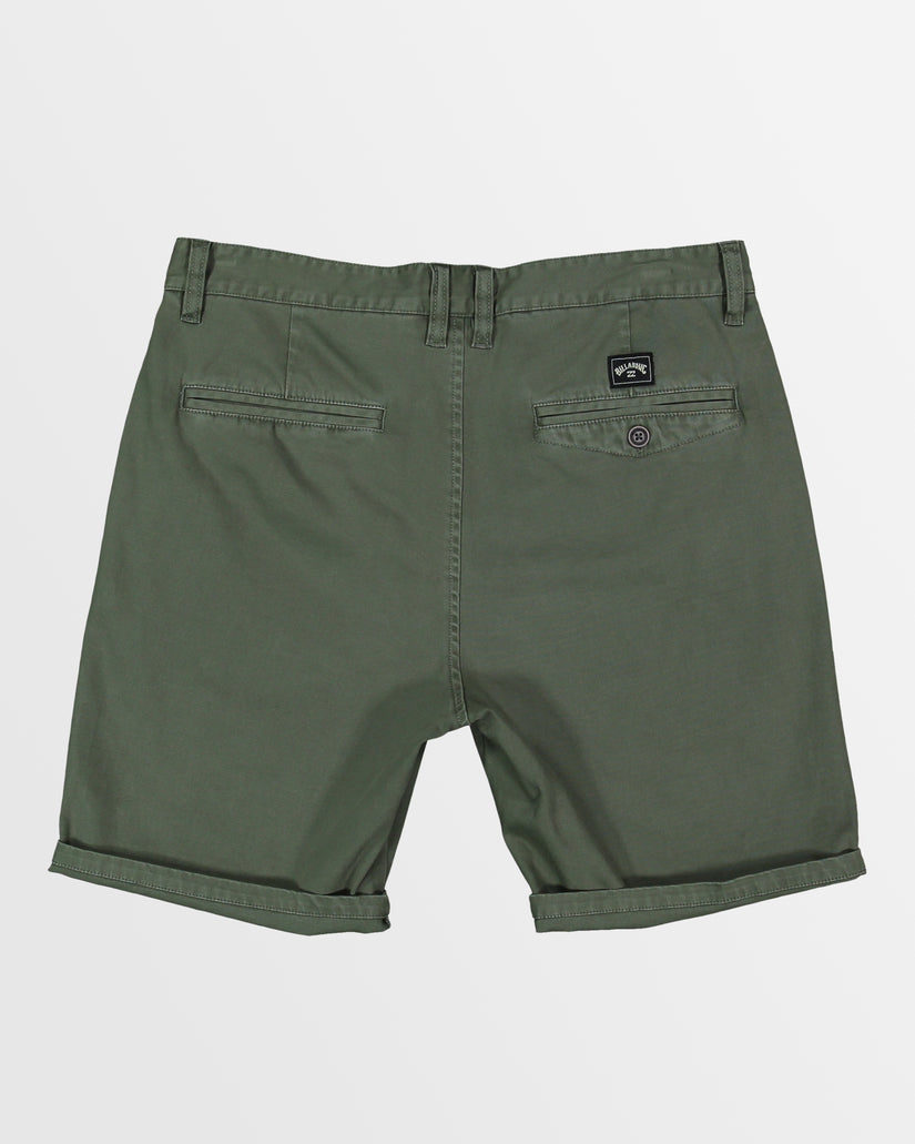 Mens Wave Wash Twill Shorts