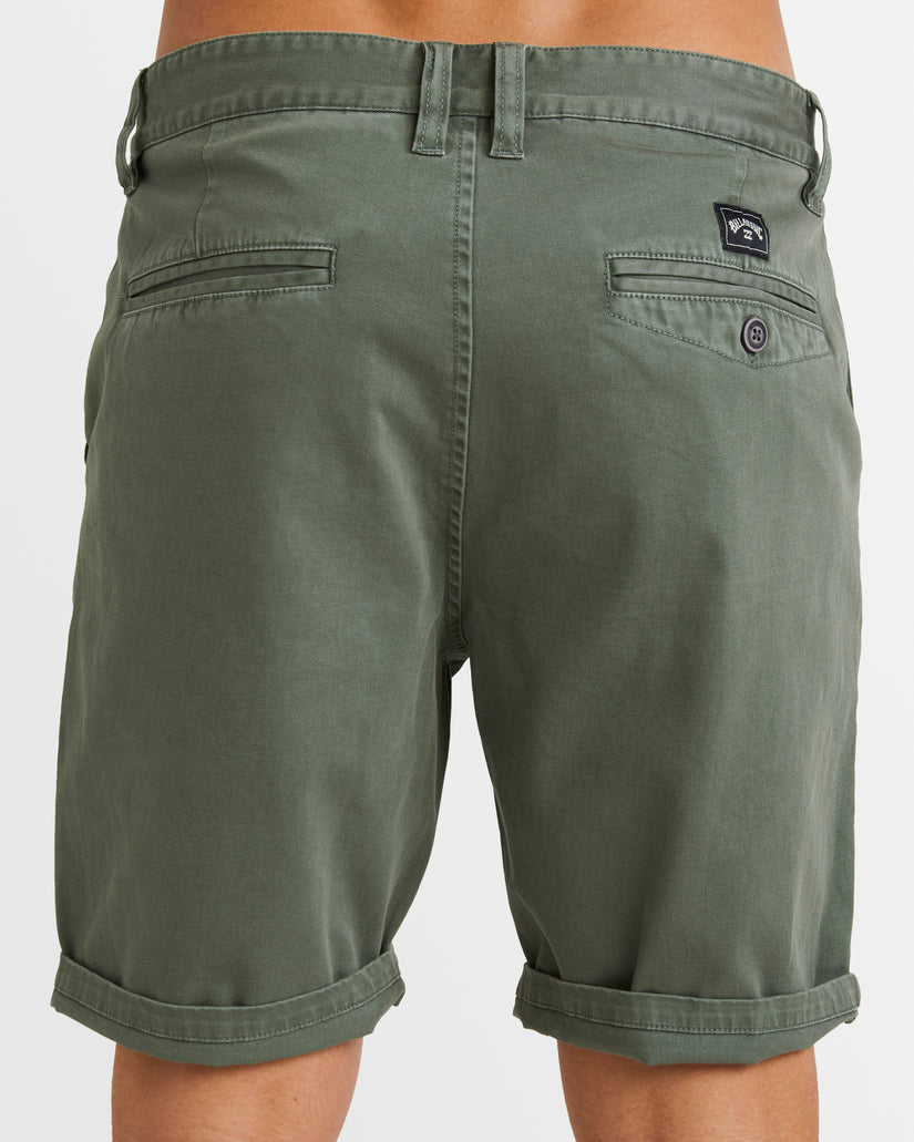 Mens Wave Wash Twill Shorts