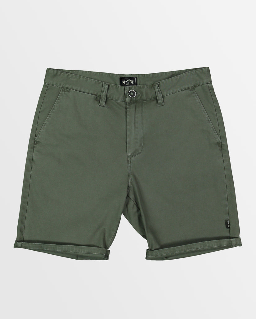 Mens Wave Wash Twill Shorts