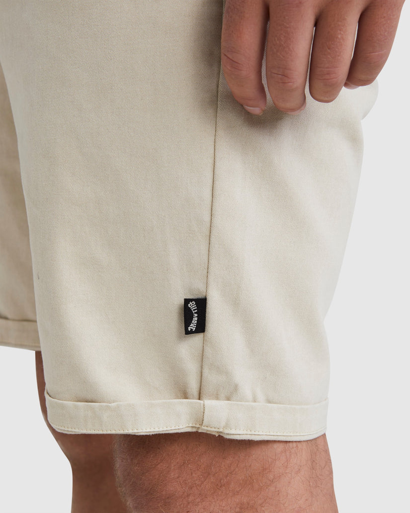 Mens Wave Wash Twill Shorts